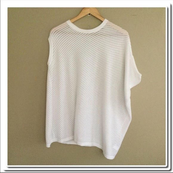 All Saints Grid Tee In Chalk - Picture 4 of 5